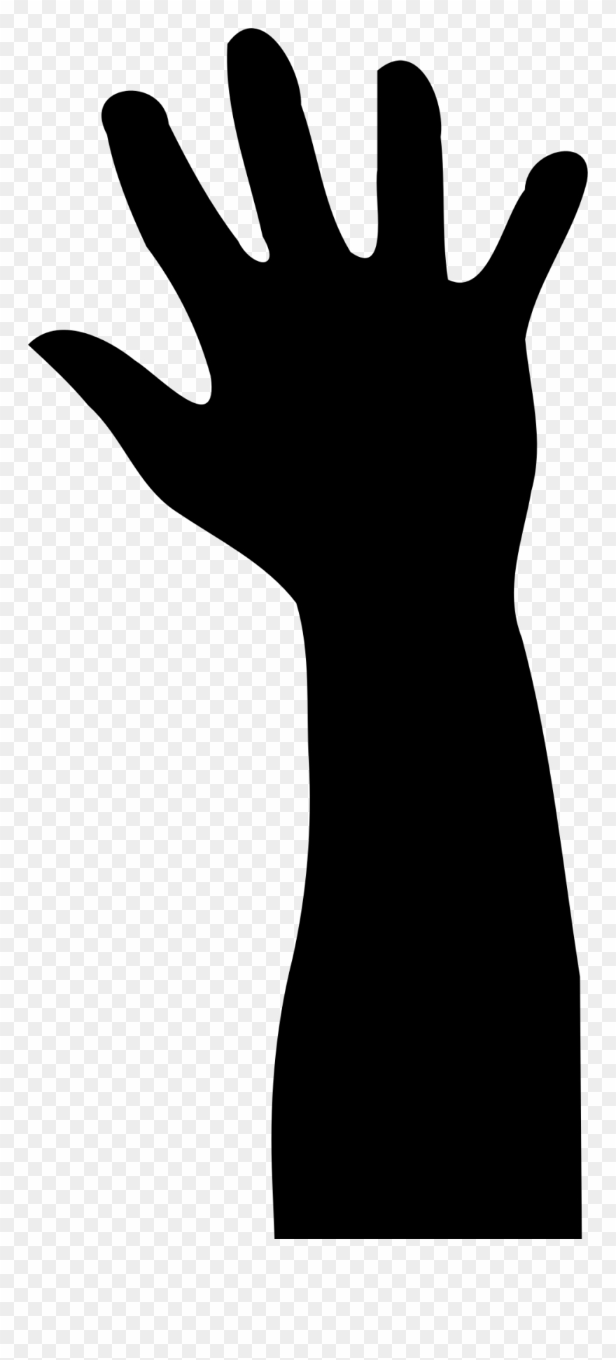 Big Image - Raise Hand Icon Png Clipart