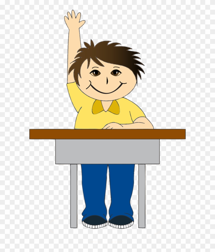 At School Desk Dixie Allan - Clipart Of Boy In School - Png Download