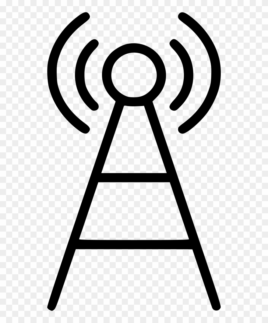 Communication Tower, Signal Tower, Wifi Antenna, Wifi - Distributed Antenna Systems Icon Clipart