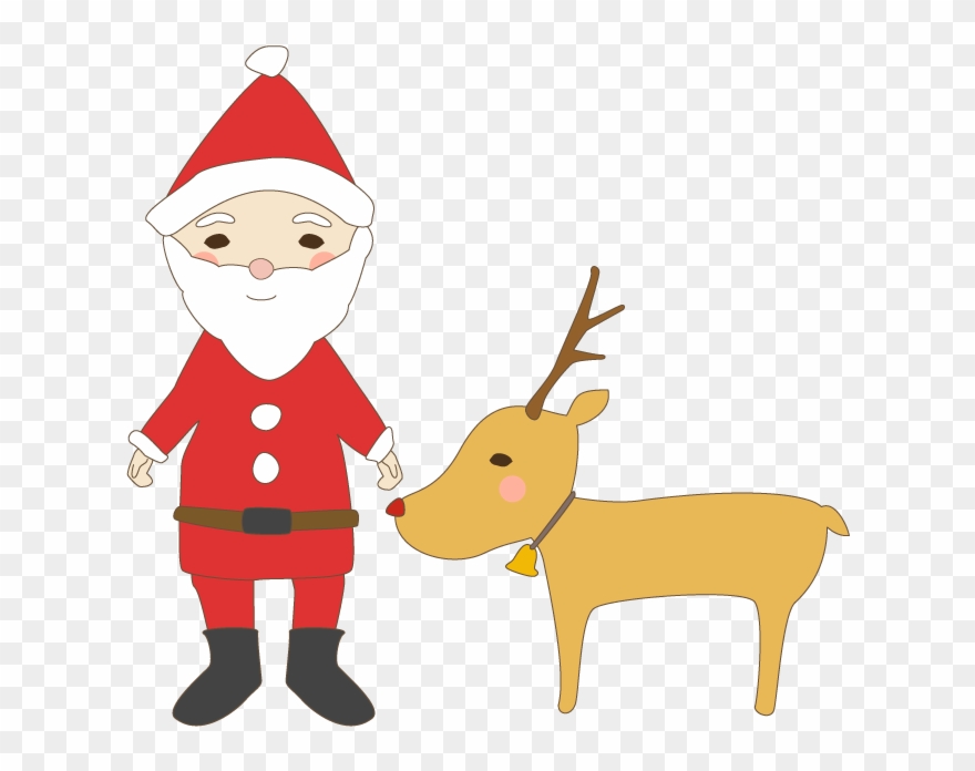 Christmas Reindeer Clipart - Reindeer - Png Download