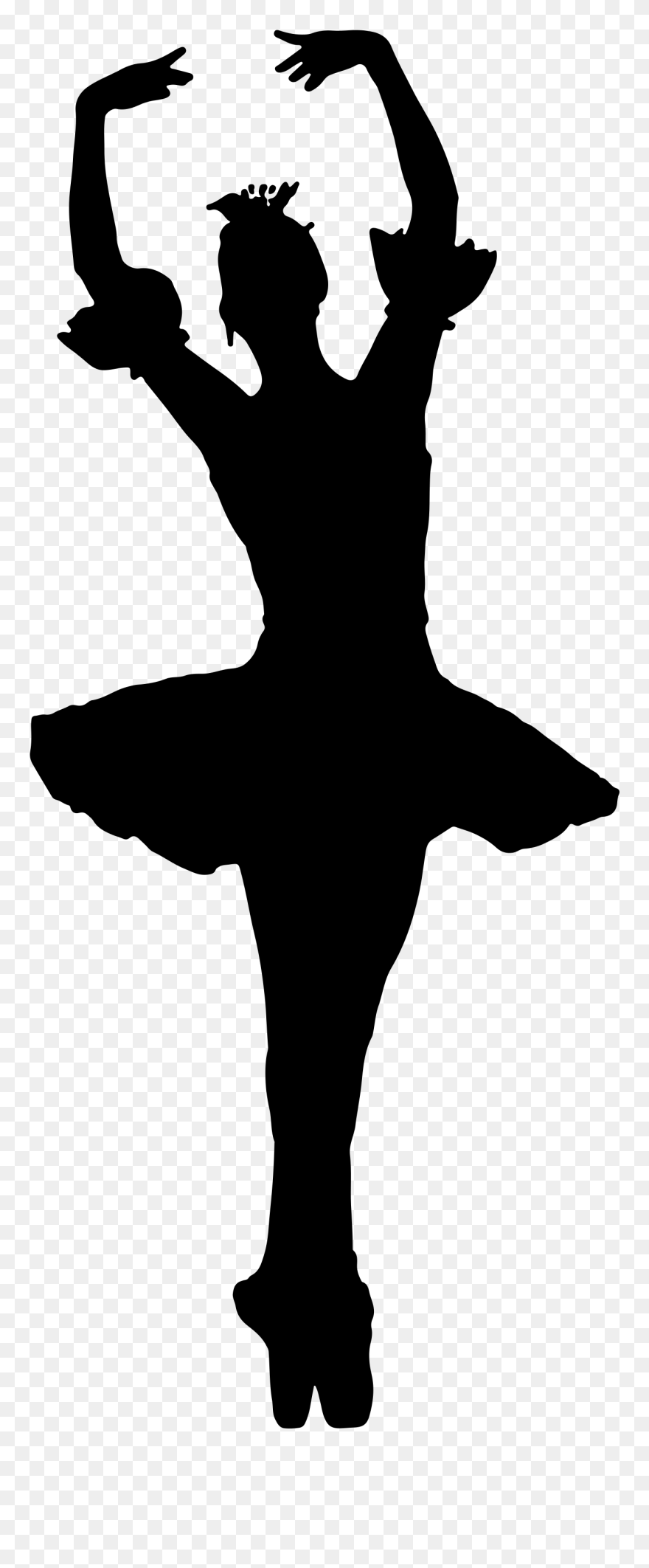 Ballet Clipart Shadow - Ballet Silhouette Clipart Transparent - Png Download