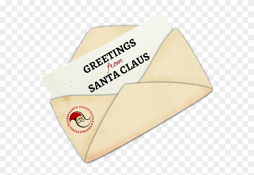 Get A Personalized Letter From Santa - Envelope Clipart