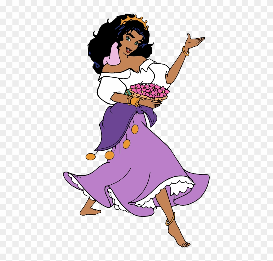 Esmeralda Singing - The Walt Disney Company Clipart