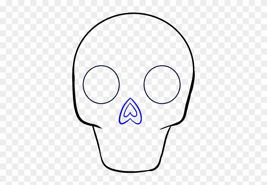 How To Draw Sugar Skull - Drawing Clipart