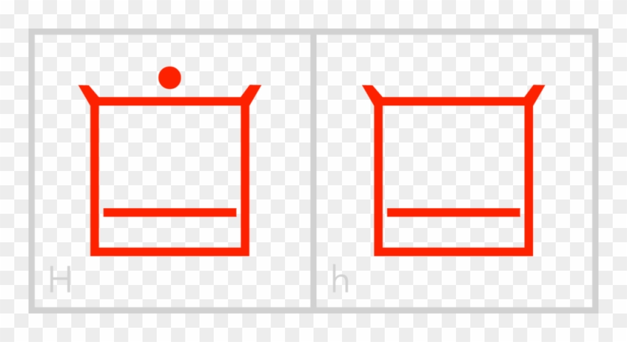 Hh H Is Very Similar To The E And F In That It Has - Line Clipart