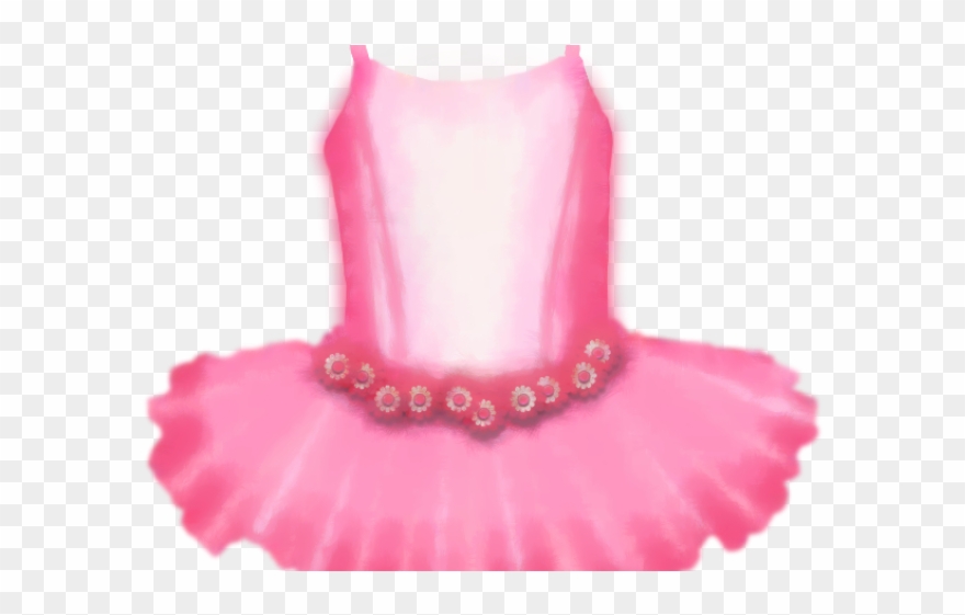 Pink Dress Clipart - Tutu Png Transparent Png