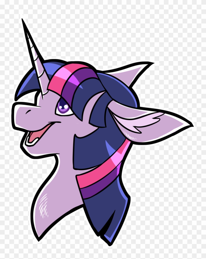 Draikinator, Bust, Ear Fluff, Female, Looking Up, Mare, - Cartoon Clipart