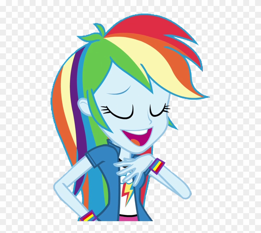 Fella, Bracelet, Equestria Girls, Eyes Closed, Female, - Rainbow Dash Clipart