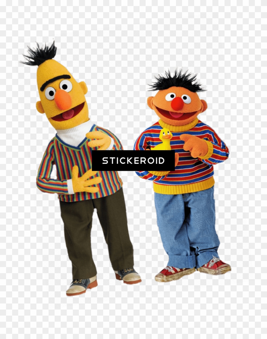 Sesame Street Bert And Ernie With Duck Clipart