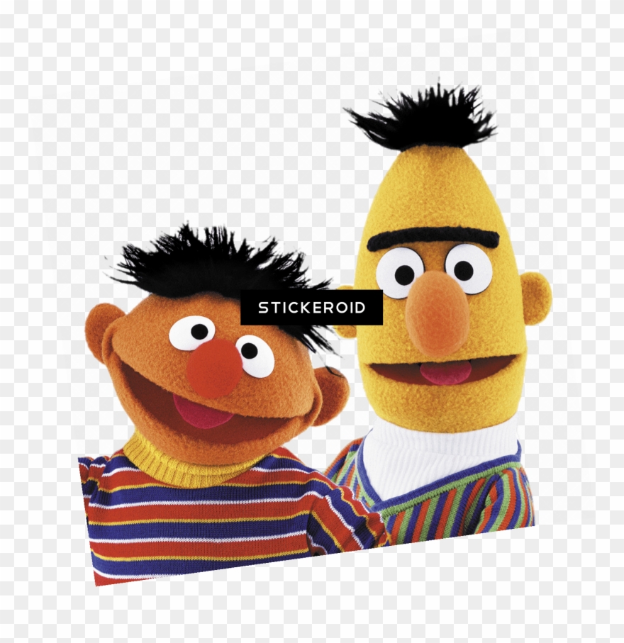 Sesame Street Bert And Ernie Heads - Bert And Ernie Clipart