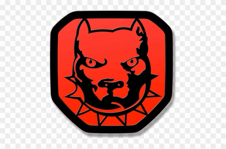 Bulldog Tailgate Emblem 2019-up Ram - Pitbull Clipart