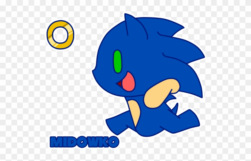 Sonic Sticker - Cute Sonic Running Gif Clipart