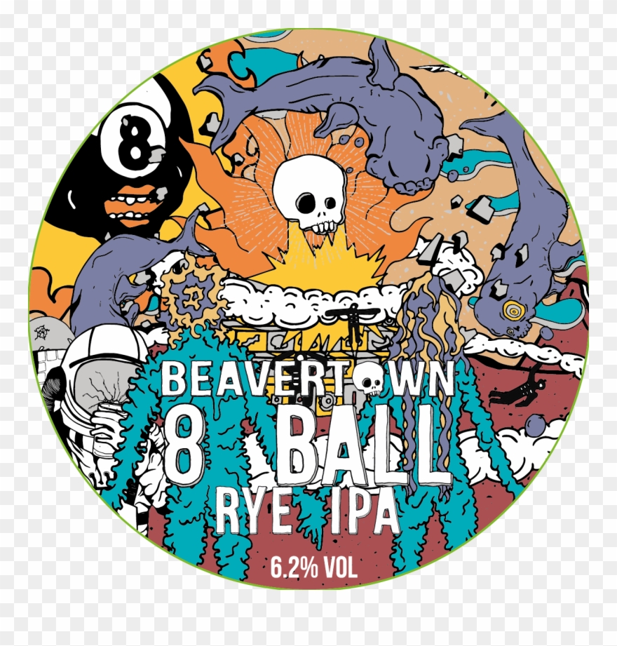 Beavertown 8ball Keg - Beavertown 8 Ball Clipart