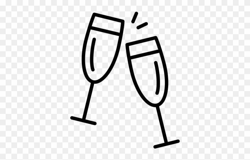 Champagne Glasses Icon Png Clipart
