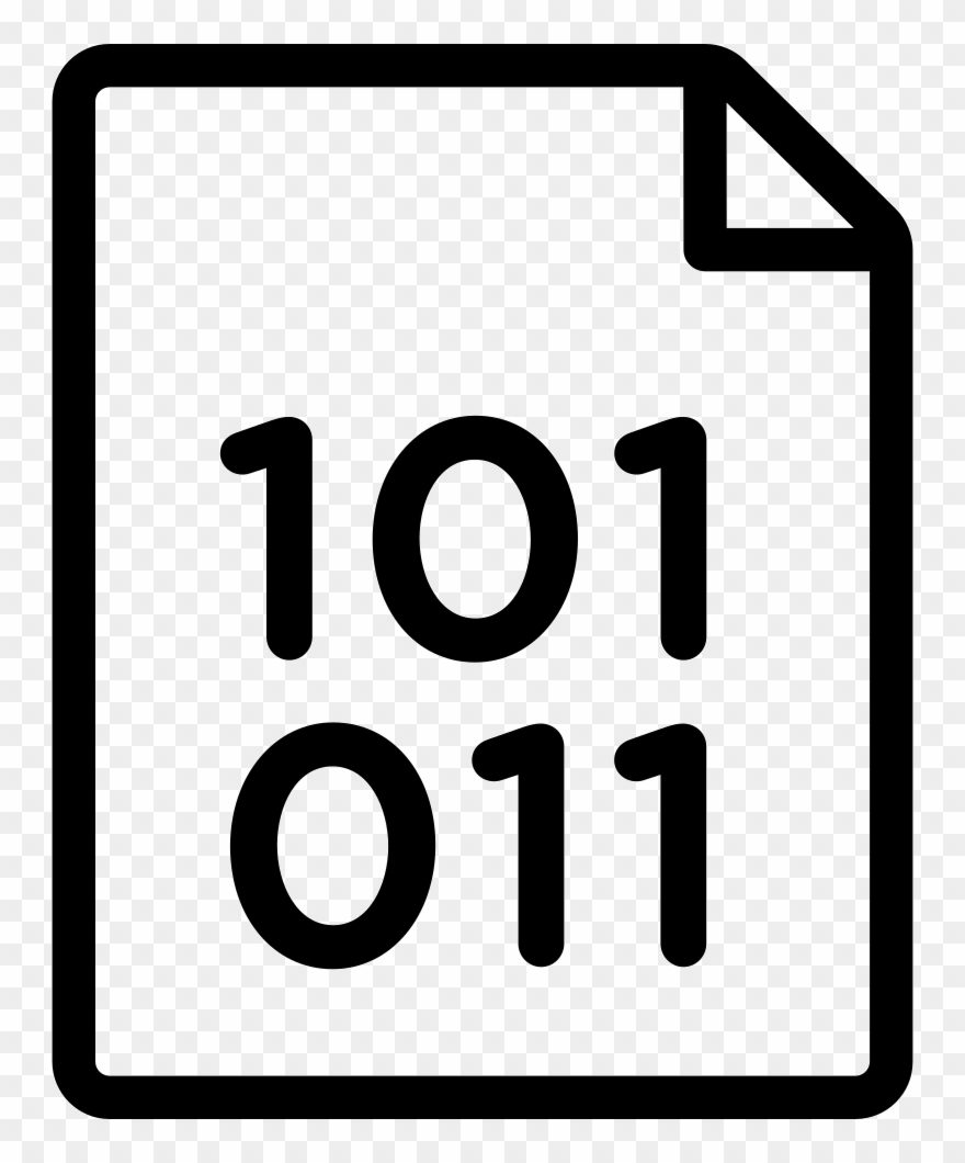 Binary File Icon - File Table Icon Png Clipart