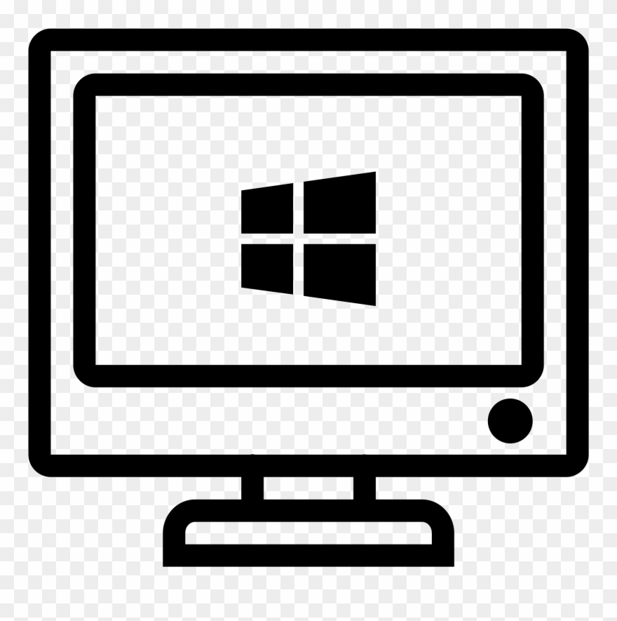 This Icon Looks Just Like A Computer Monitor With A - Windows Client Icon Clipart