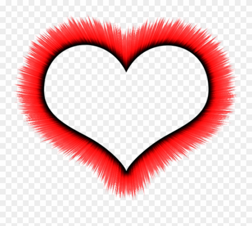 Free Png Red Border Frame Png Images Transparent - Heart On Fire Transparent Background Clipart