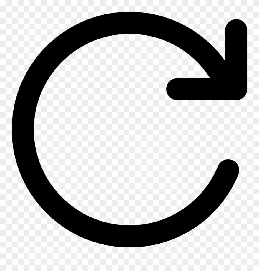 Clockwise Rotating Circular Arrow Comments - Reset Png Clipart