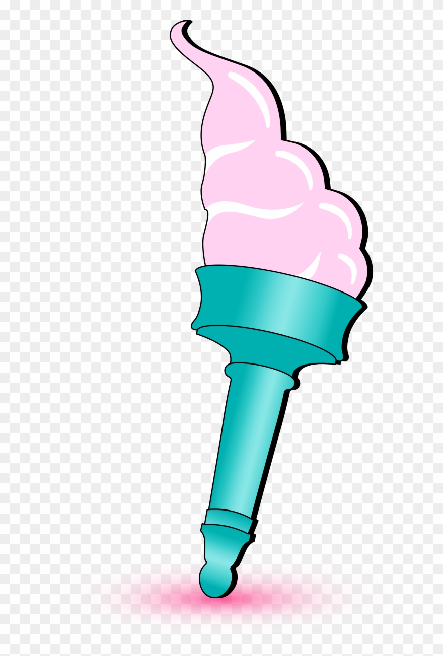 Liberty Lick - Liberty Torch - Ice Cream - Statue Of Liberty National Monument Clipart
