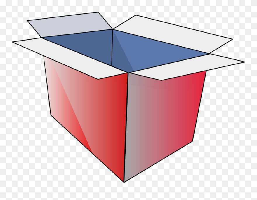 Kostenlose Vektorgrafik Box Offen Karton Rot Paket - Illustration Clipart