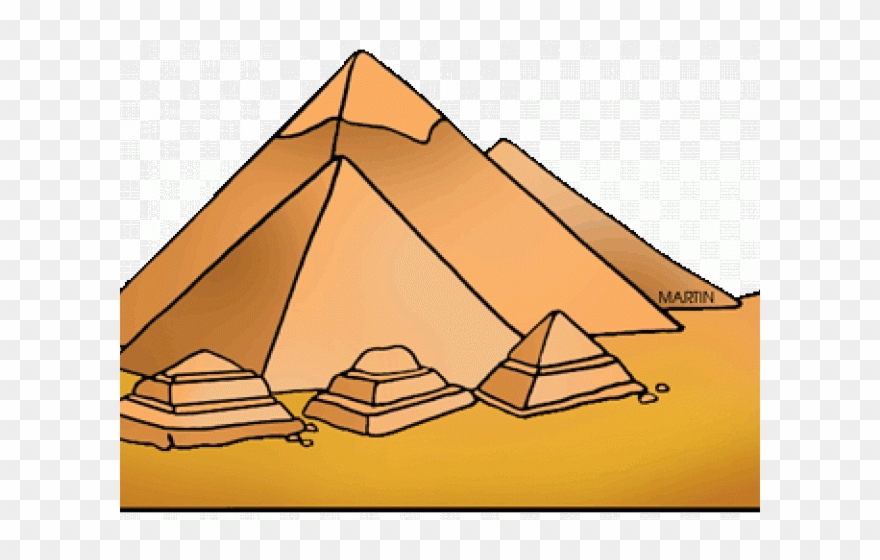 Egyptian Clipart House - Pyramids Clip Art - Png Download