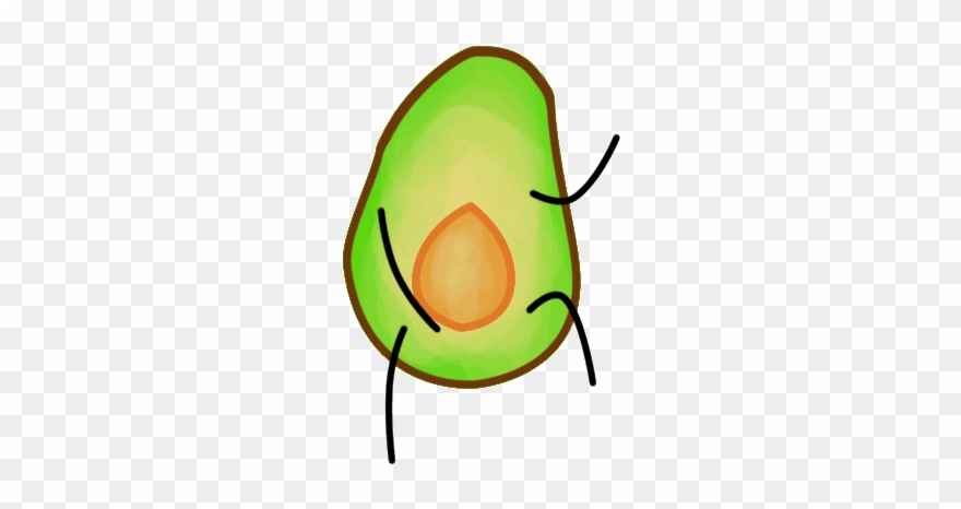 Transparent Avocado Animated Graphic Royalty Free Download - Avocado Cartoon Gif Clipart