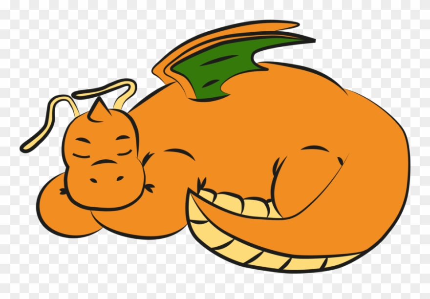 Cartoon Sleepy Dragon Clipart