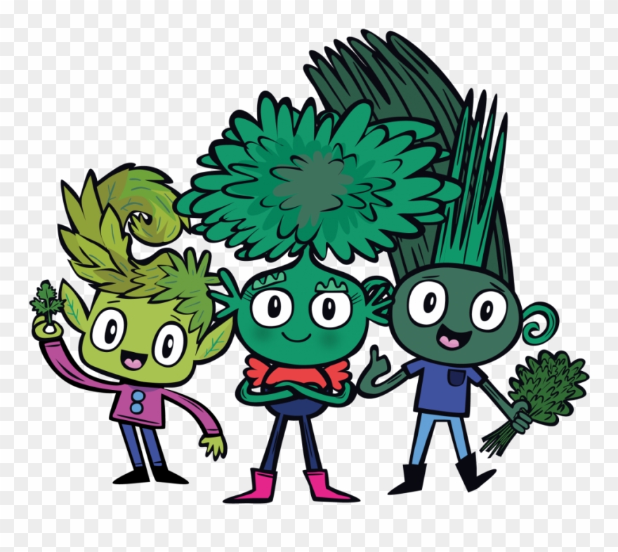 Harvey, Hattie & Hugo The Herbs - Cartoon Clipart
