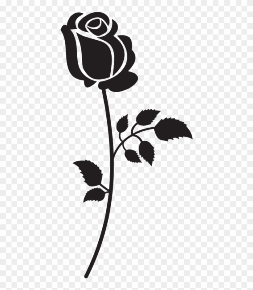 Free Png Rose Silhouette Png Images Transparent - Rose Week Pi Kappa ...