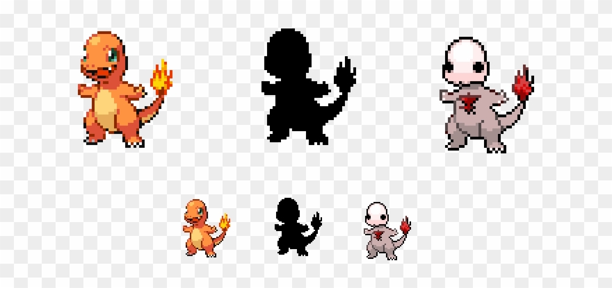 8kib, - Charmander Sprite Clipart