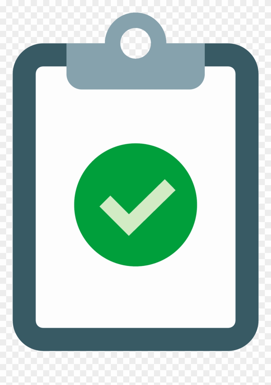 Green Check Survey Clipart - Task Png Transparent Png