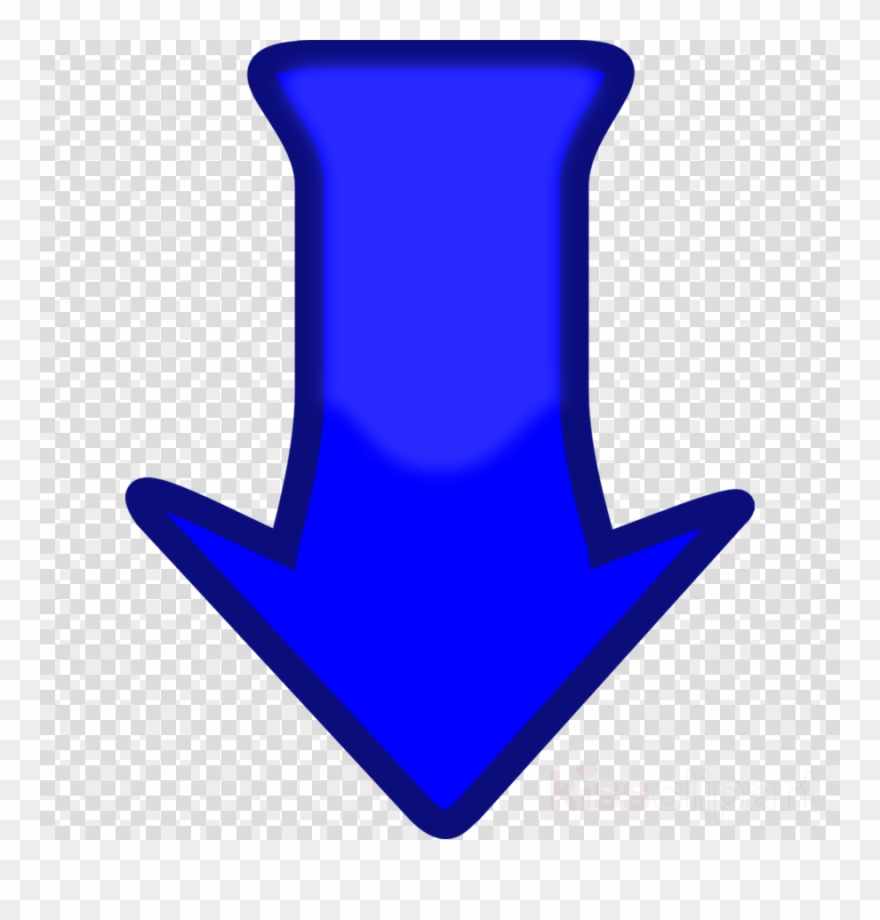 Blue Down Arrow Clipart Arrow Clip Art - Old Hat Transparent Background - Png Download
