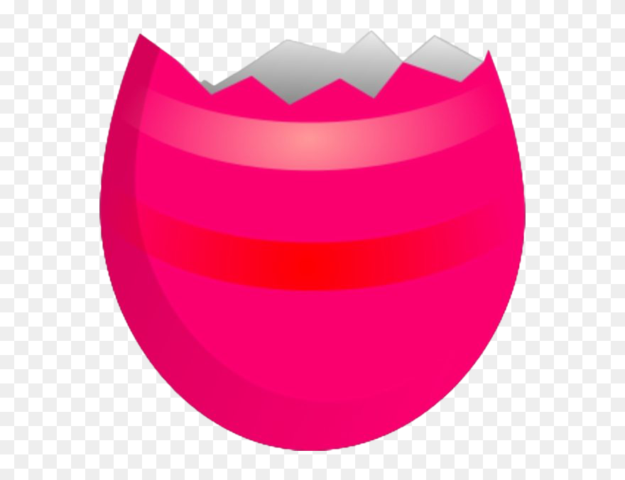 Large Cracked Easter Egg - Cracked Easter Egg Clip Art - Png Download