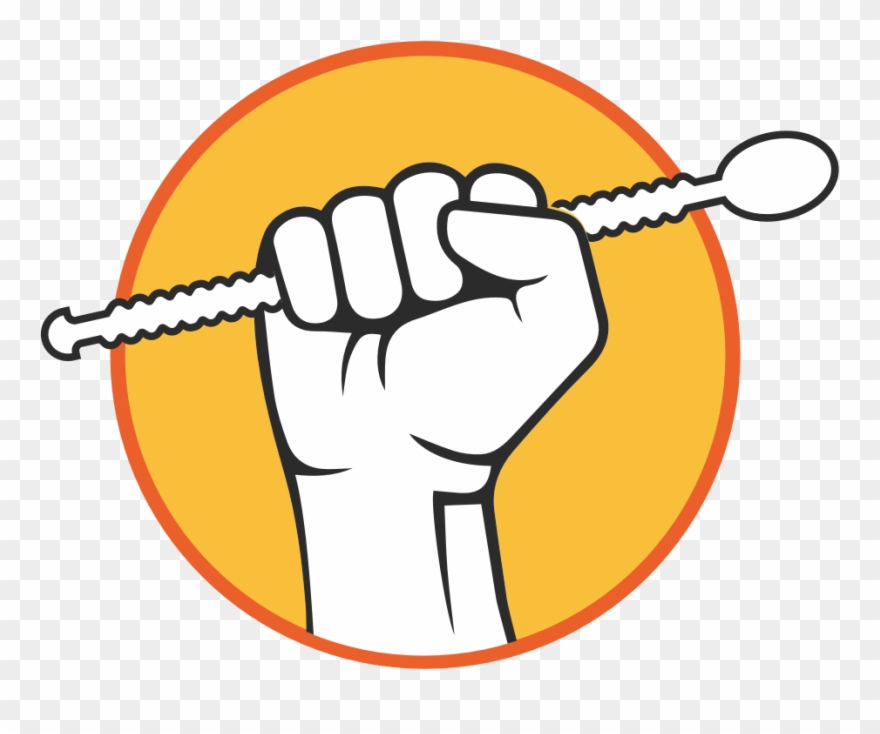 Hand With Spoon - Personal Drawings Clipart