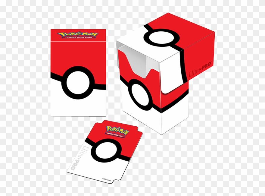 Deck Box Pokeball - Pokemon Pokeball Deck Box Clipart