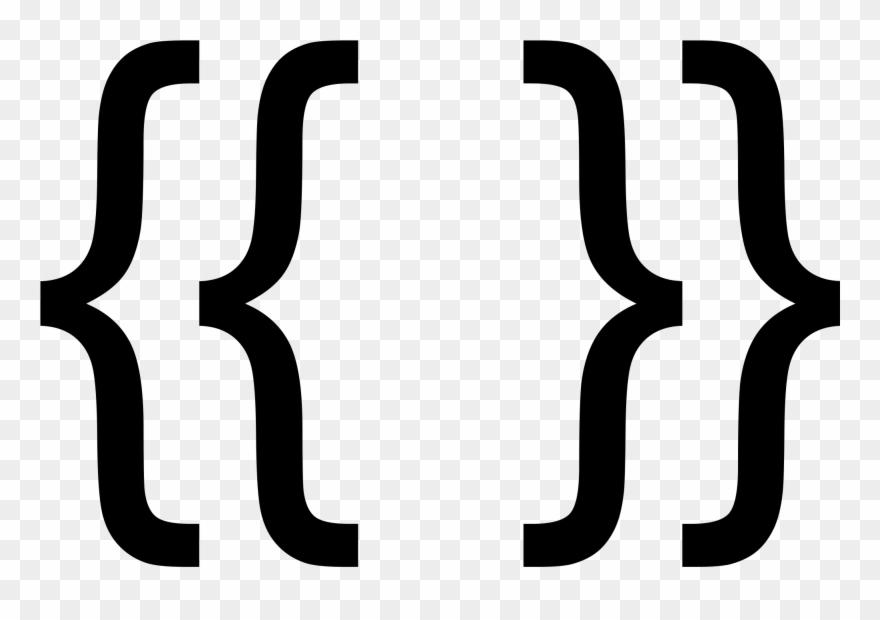 Open - Curly Braces Icon Clipart