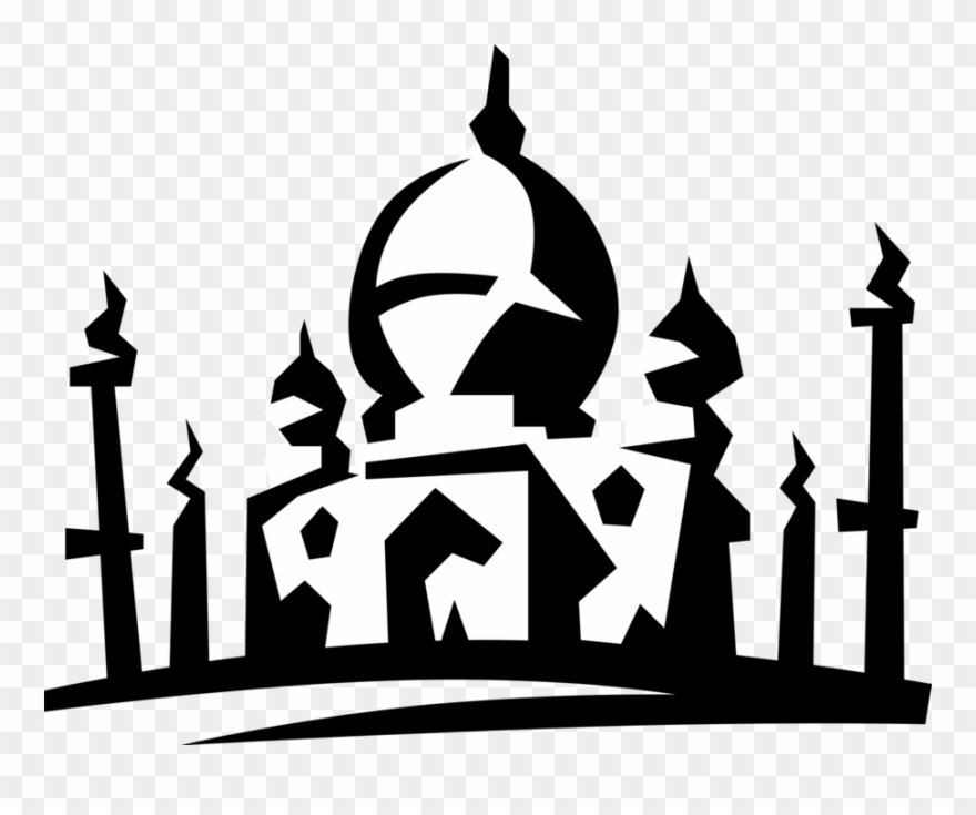 Vector Illustration Of Mosque Place Of Worship For - Mosque Vector Clipart
