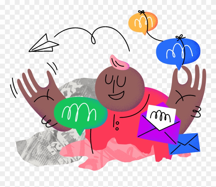 Customer Messaging Platform - Intercom Illustrations Clipart