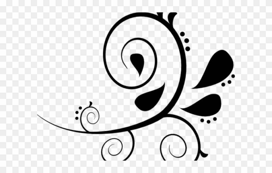 Curvy Line Design Clipart - Png Download