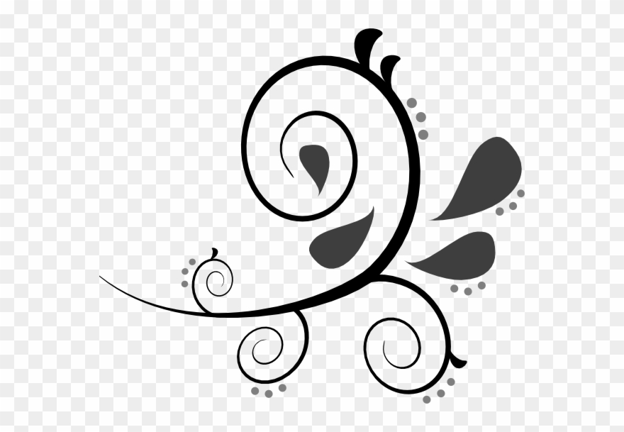 Black Swirls No Background Clipart