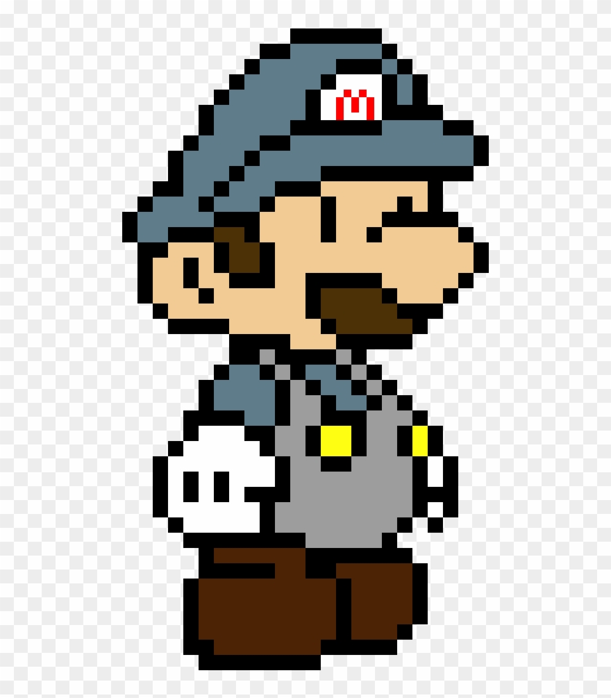 Stone Mario - Pixel Mario And Luigi Clipart