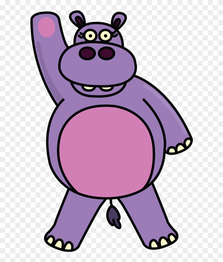 How To Draw A Cute Hippo Easy Step By Step Drawing - Hippo Drawing Clipart
