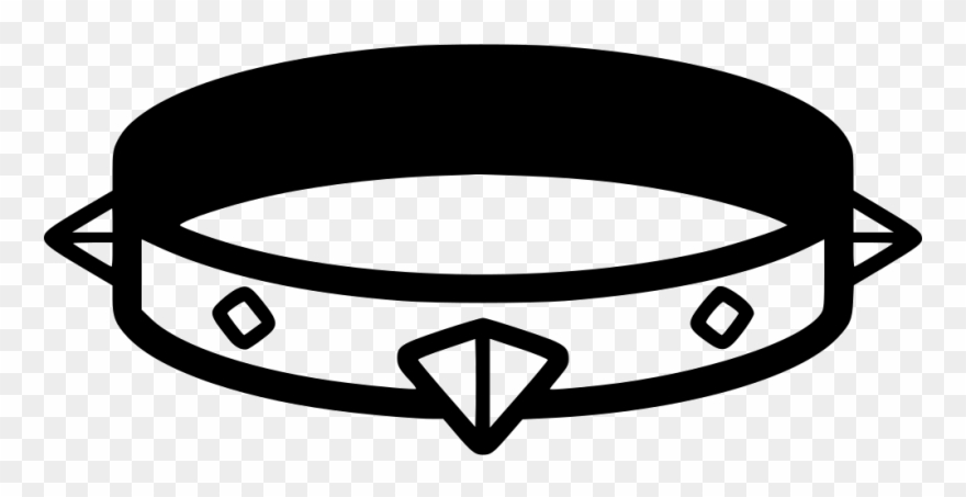 Dog With Spiked Freeuse Download Techflourish Svg - White Dog Collar Png Clipart