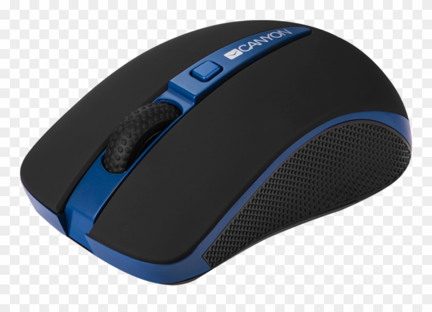 The Lateral Side Of The Mouse Has A Surface That Prevents - Canyon Cmsw6bl Black-blue Mouse Clipart