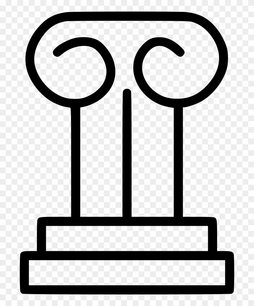 Png Black And White Stock Pillar Png Icon Free Download - Vector Graphics Clipart