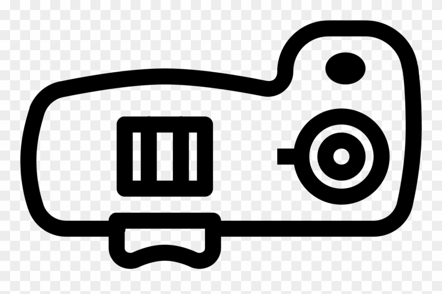 The Logo For Looks Like A Simplified Image Of The Top - Camera Clipart