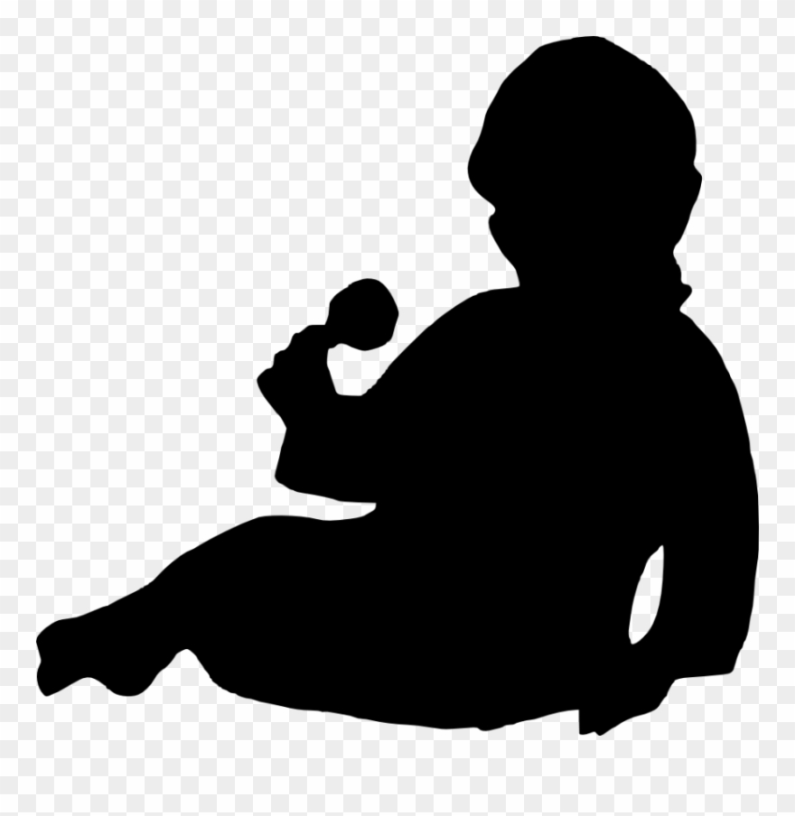 Baby Silhouette Png - Infant Silhouette No Background Clipart