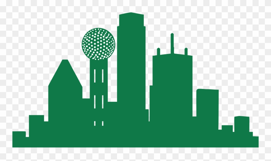 Dallas Skyline Clipart Free - Png Download