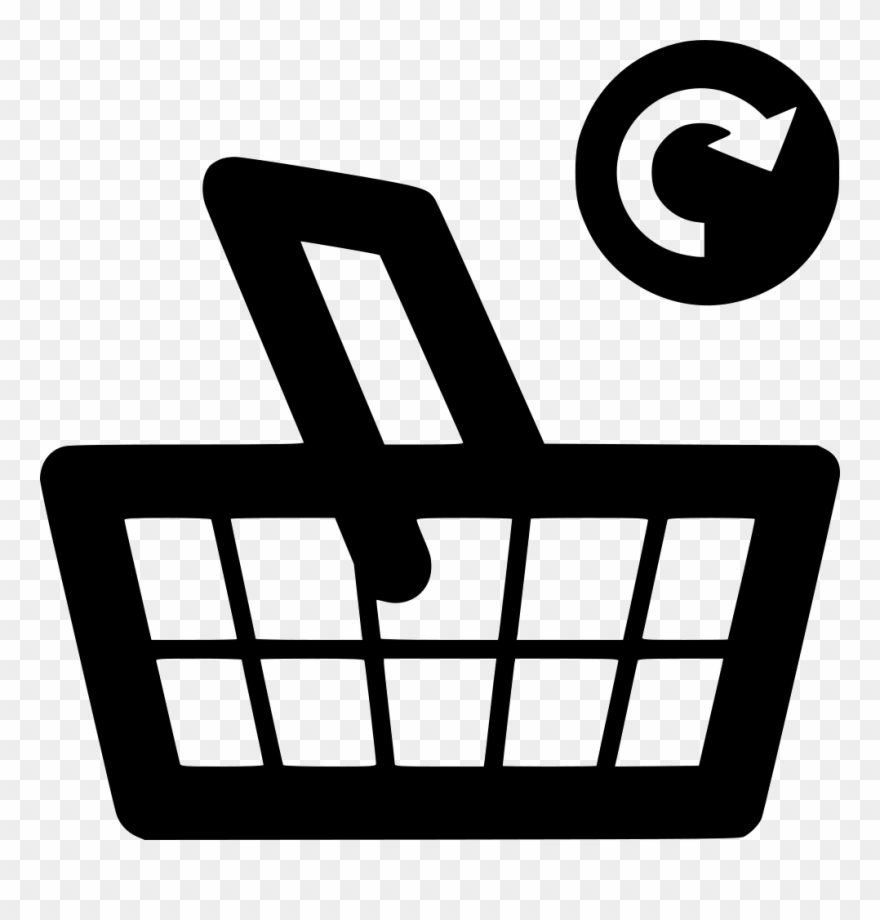 Supermarket Basket Grocery Update Comments - Mobile E Commerce Icon Clipart