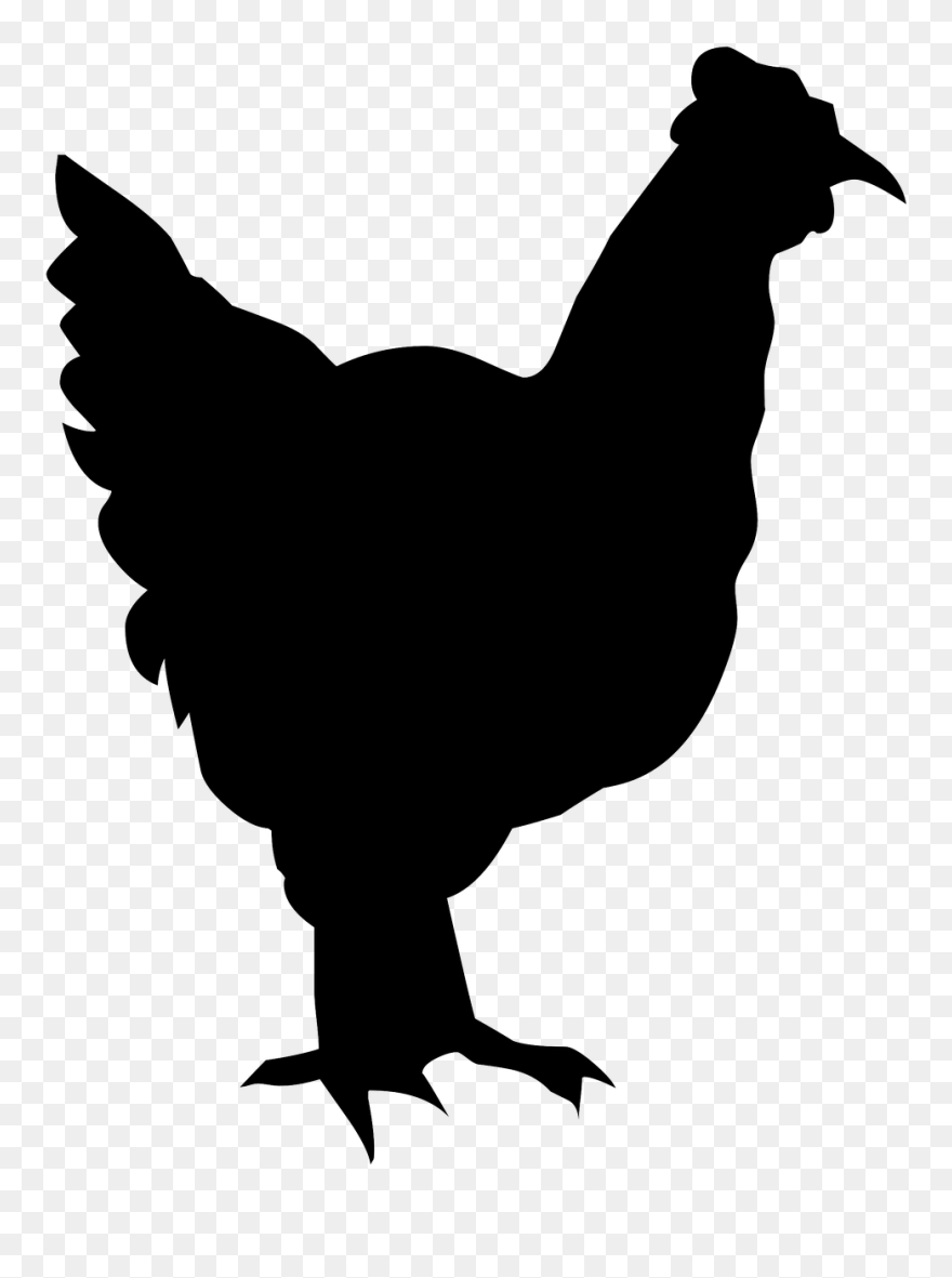 Hummingbird Drawing Silhouette 17, Buy Clip Art - Silueta De Pollo Png Transparent Png